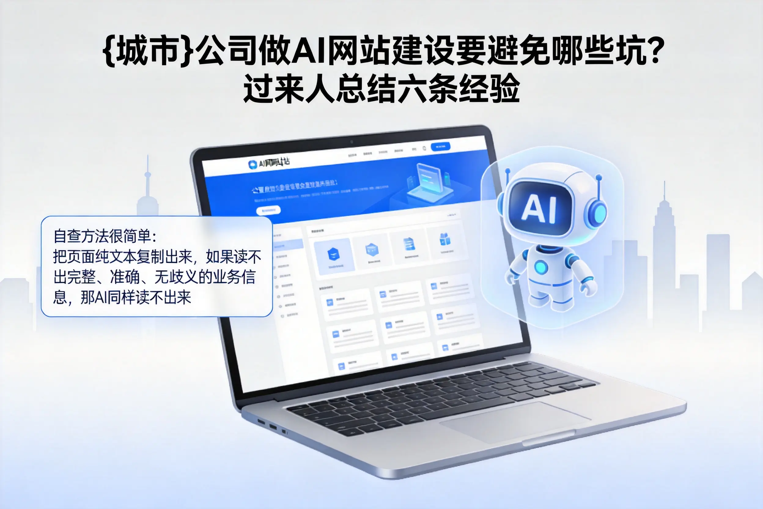 河源公司做AI网站建设要避免哪些坑?过来人总结六条经验