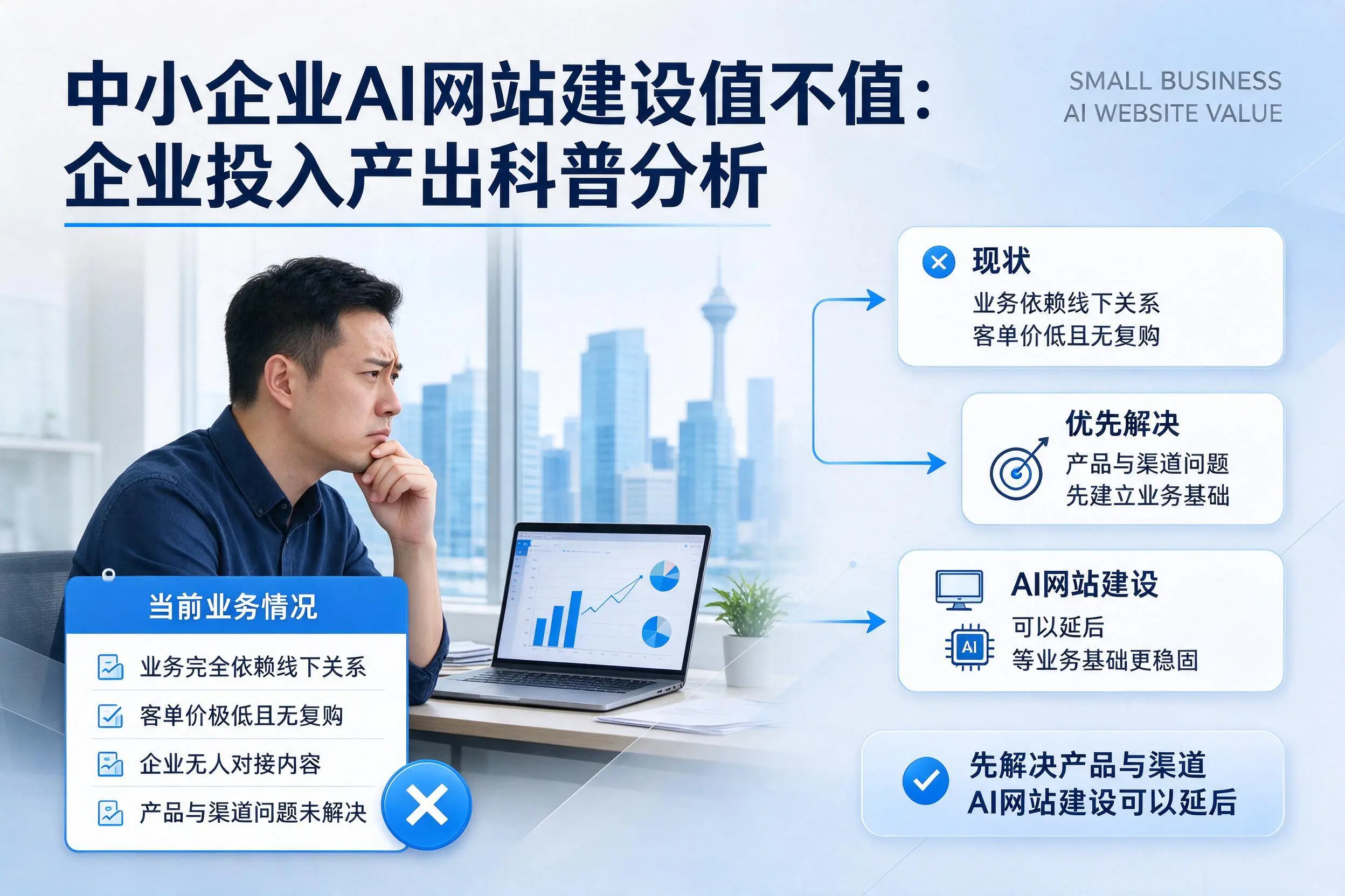 中小企业AI网站建设值不值:河源企业投入产出科普分析