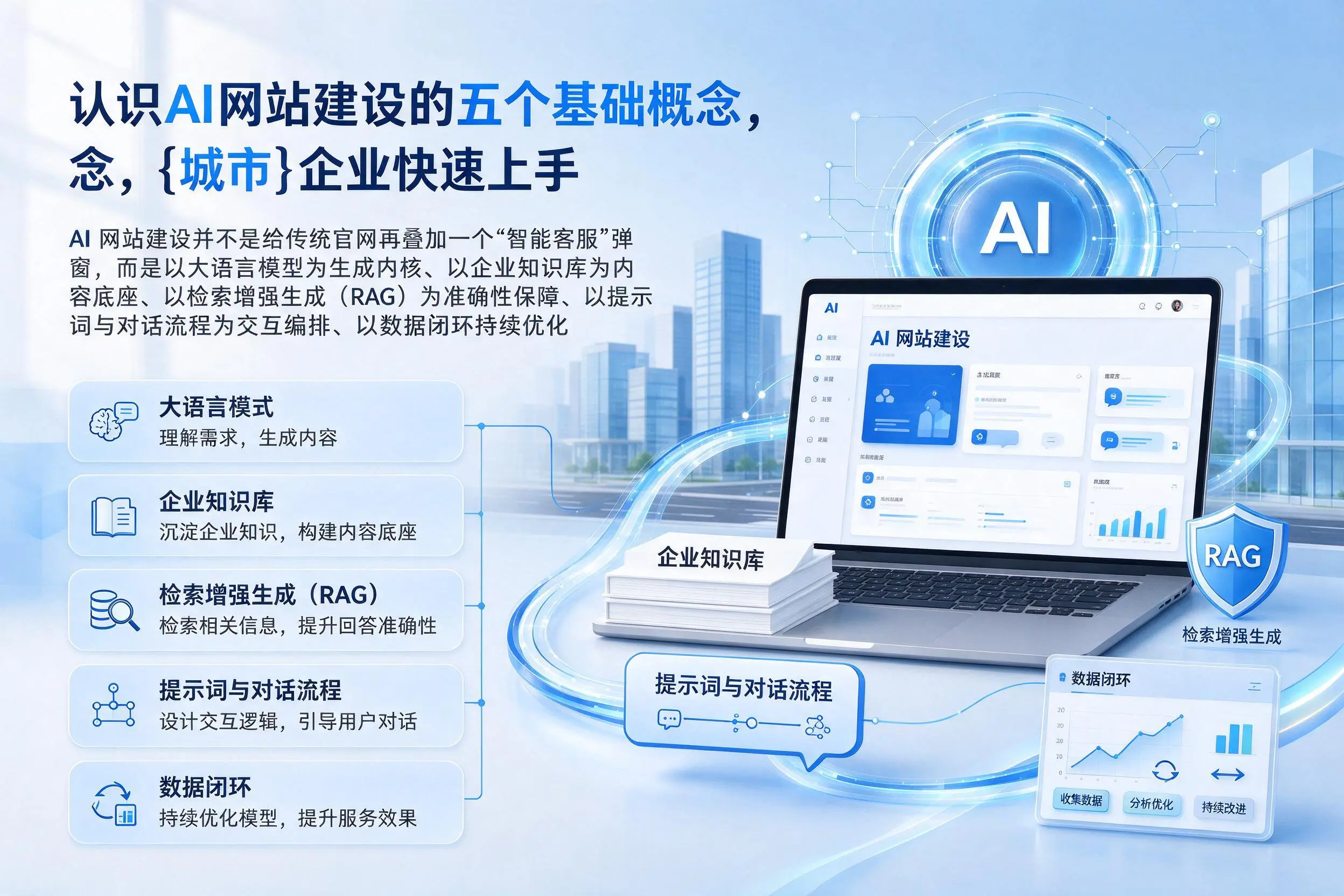 认识AI网站建设的五个基础概念，河源企业快速上手